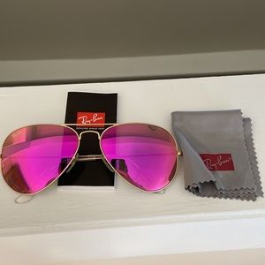 Authentic Pink Ray Ban Aviators